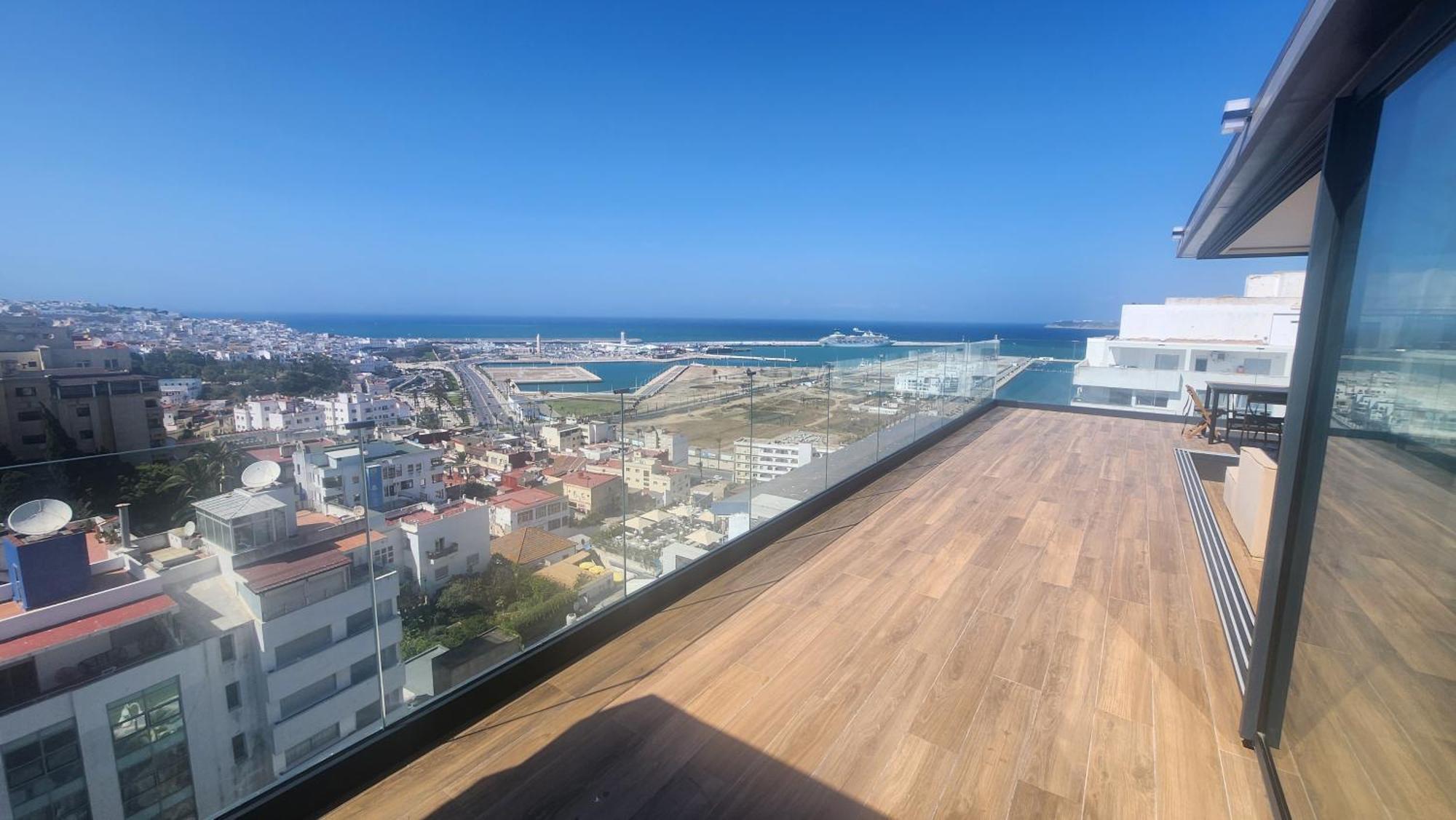 Magnifique Penthouse 160M2 Terrasse 90M2 Vue Mer Tanger Exteriér fotografie