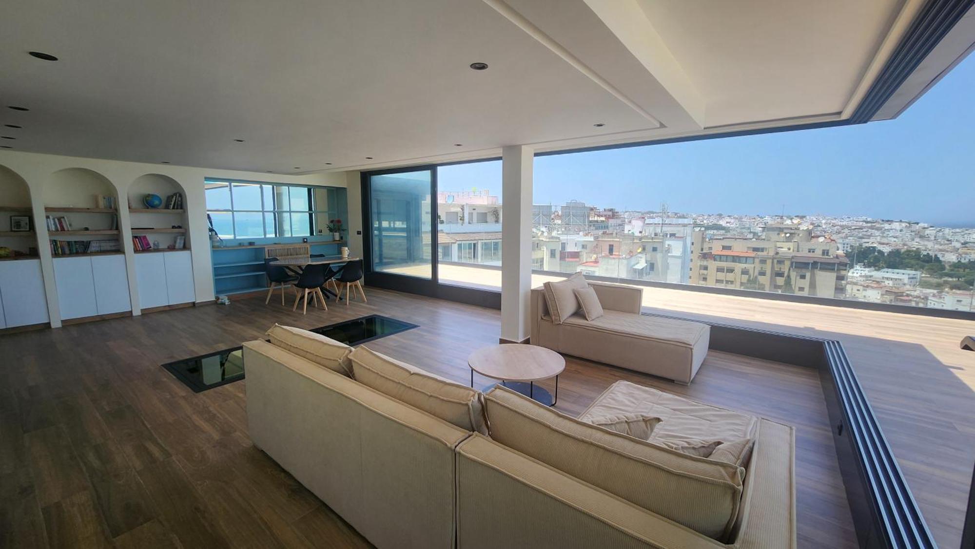 Magnifique Penthouse 160M2 Terrasse 90M2 Vue Mer Tanger Exteriér fotografie