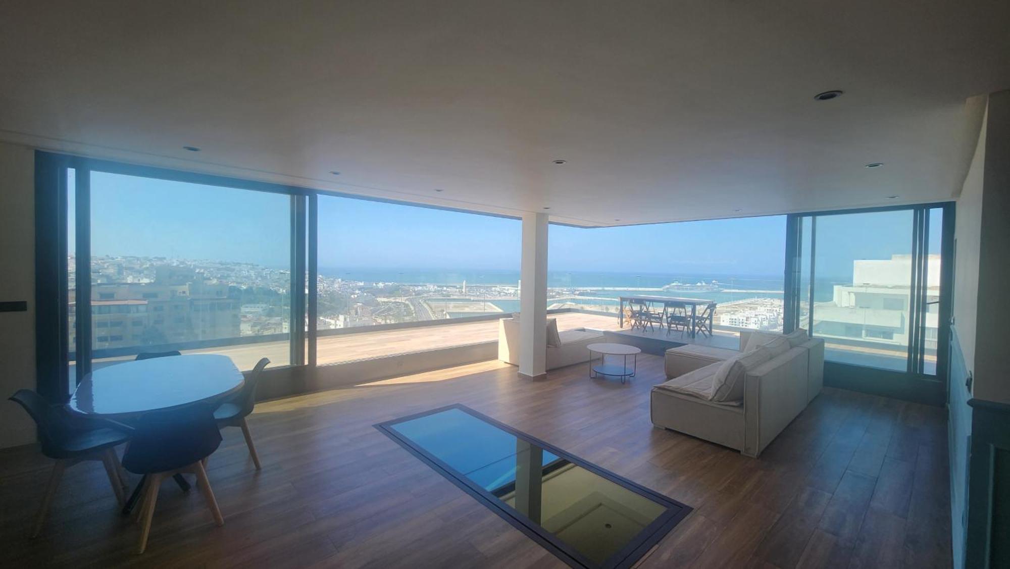 Magnifique Penthouse 160M2 Terrasse 90M2 Vue Mer Tanger Exteriér fotografie
