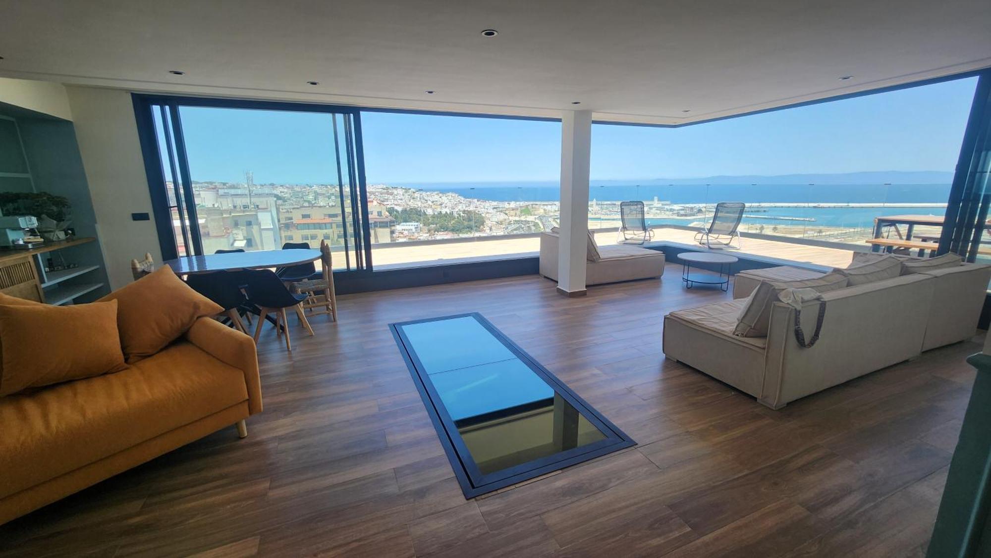 Magnifique Penthouse 160M2 Terrasse 90M2 Vue Mer Tanger Exteriér fotografie