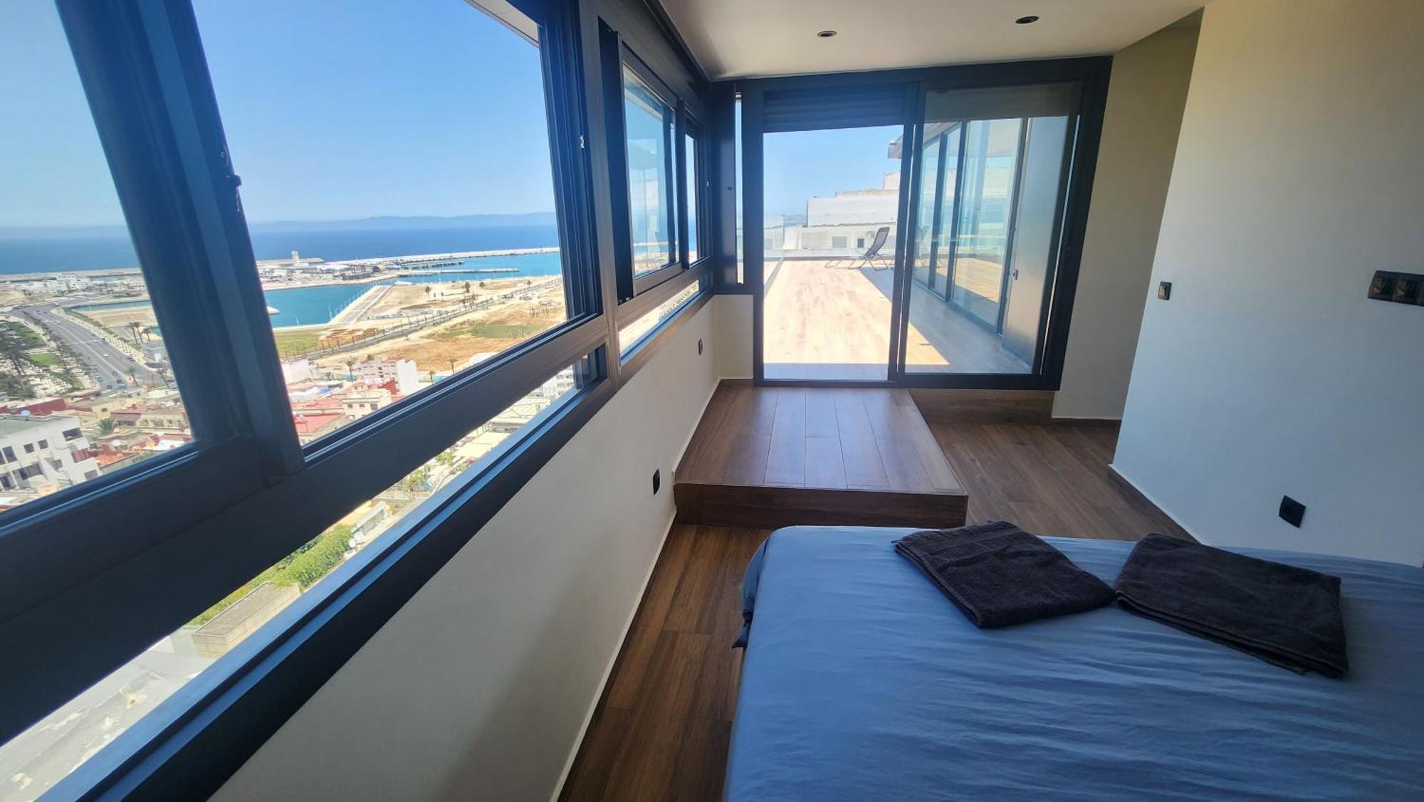 Magnifique Penthouse 160M2 Terrasse 90M2 Vue Mer Tanger Exteriér fotografie