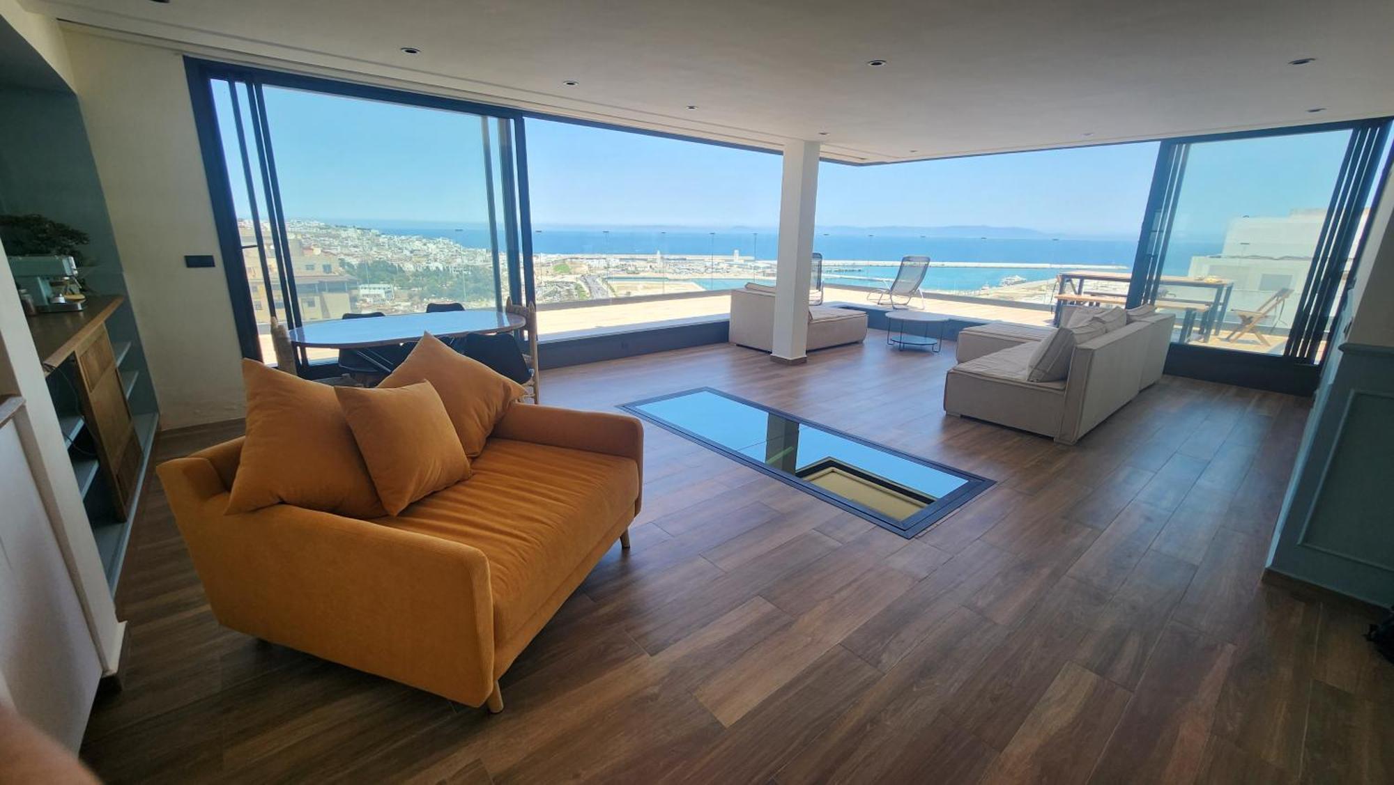 Magnifique Penthouse 160M2 Terrasse 90M2 Vue Mer Tanger Exteriér fotografie