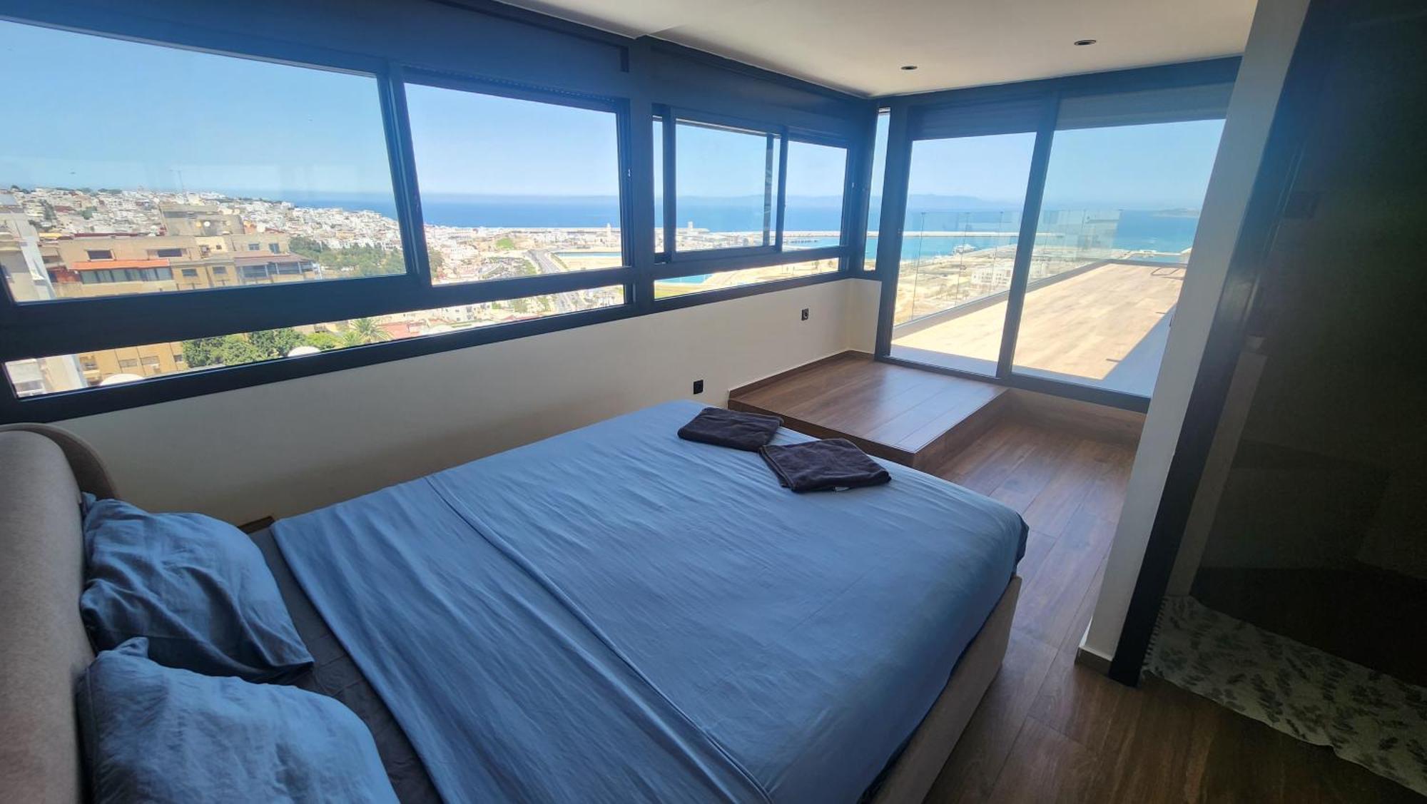 Magnifique Penthouse 160M2 Terrasse 90M2 Vue Mer Tanger Exteriér fotografie